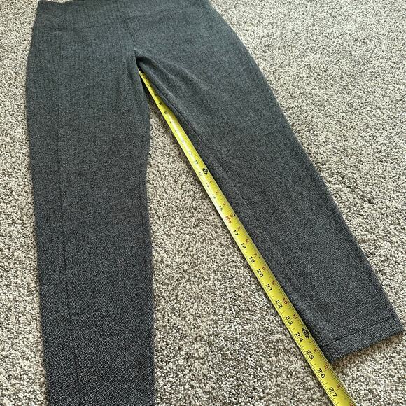 Athleta dark gray & white print Delancey Herringbone tight leggings size M - Picture 7 of 9